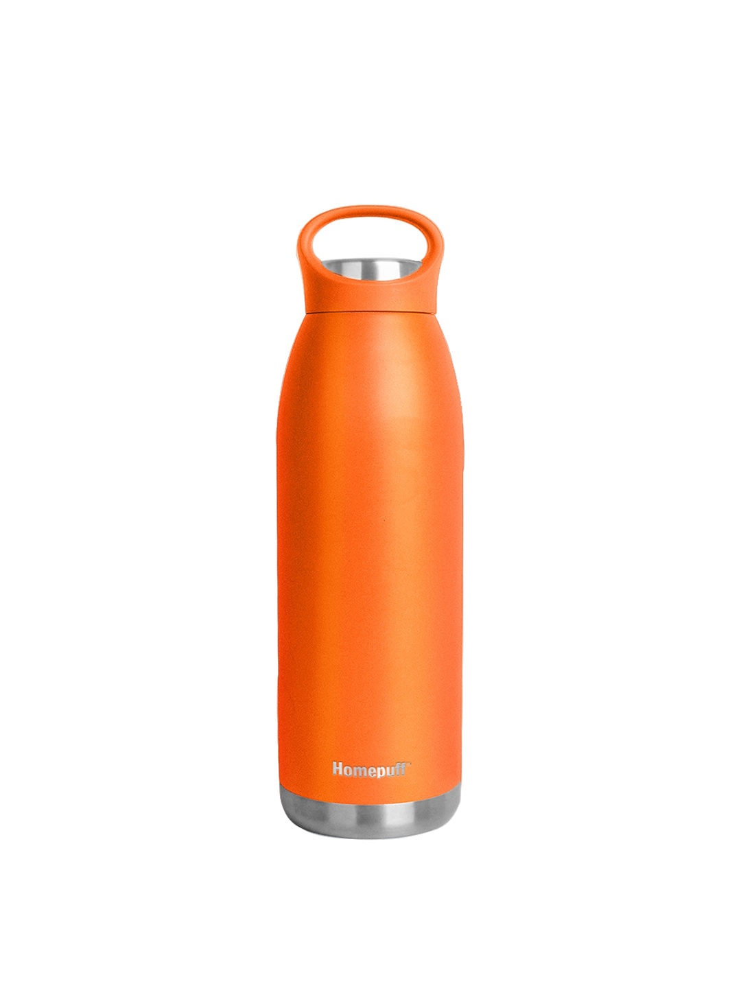 

Home Puff Orange Solid Stainless Steel Insulated Water Bottle .900 L