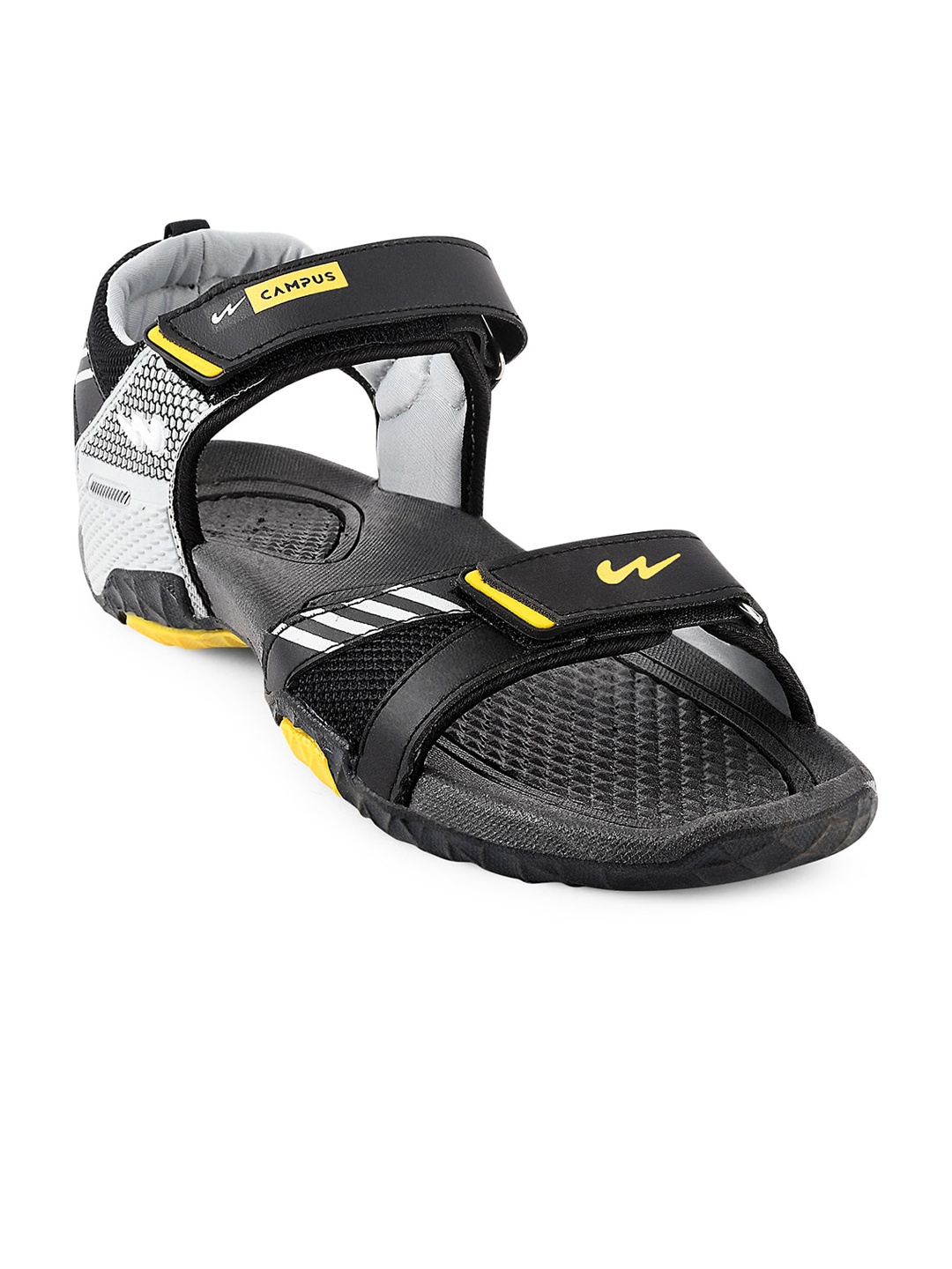 

Campus Men Sandals, Black