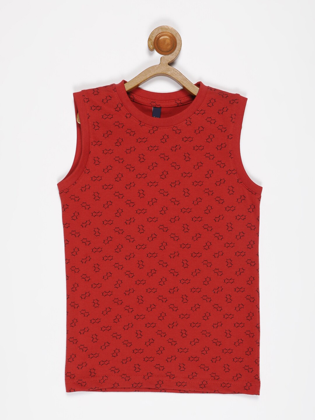 

V2 Value & Variety Boys Rust Printed T-shirt