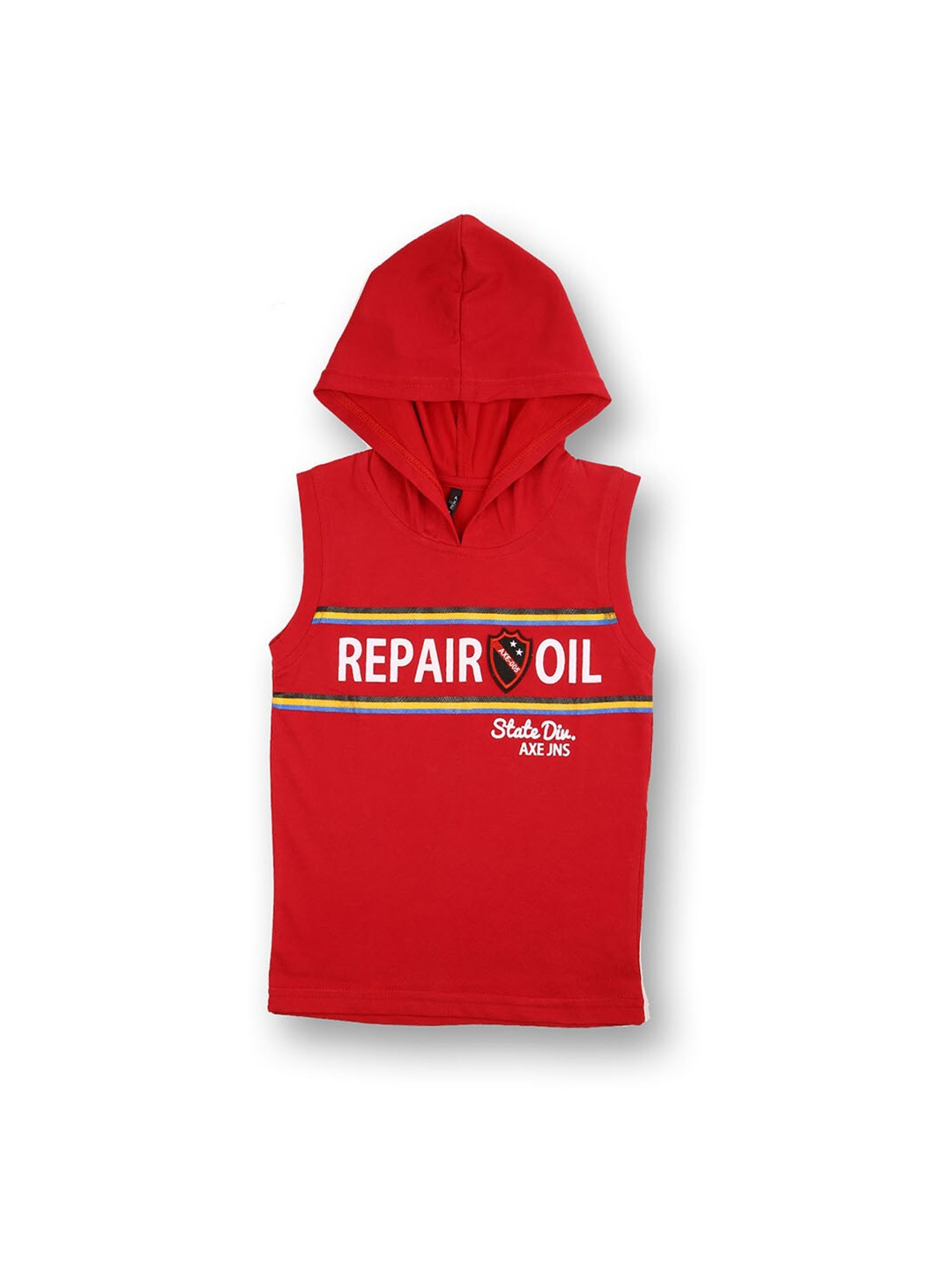 

V2 Value & Variety Boys Red Printed Hooded T-shirt