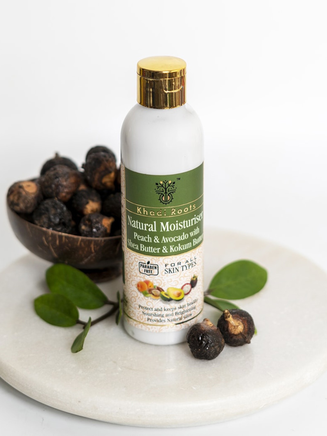 

Khadi Roots Peach & Avocado Natural Moisturizer with Shea & Kokum Butter - 200 ml, White