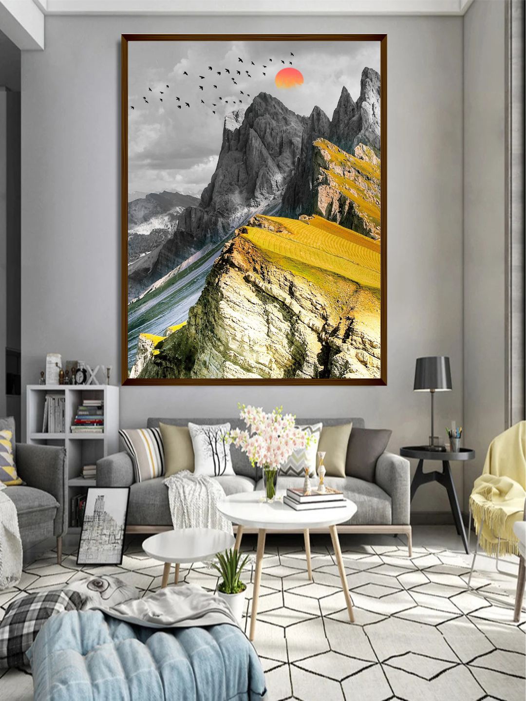 

The Art House Grey Abstract Painting Wall Art