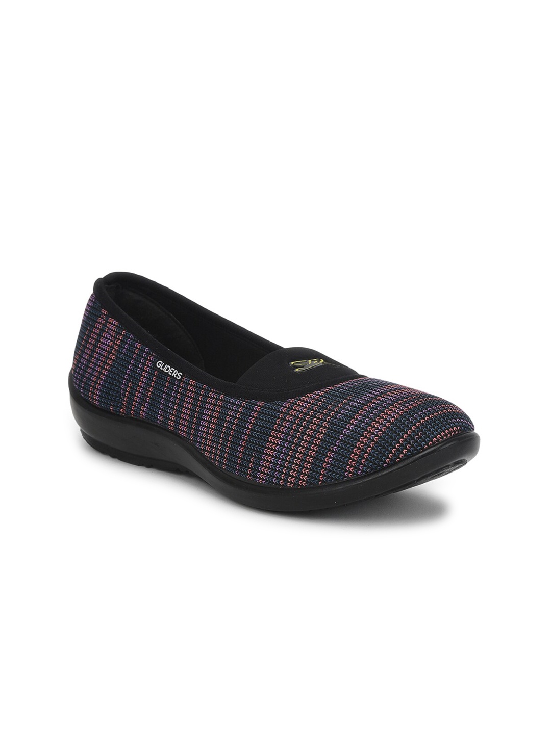 

Liberty Women Woven Design Slip-On Ballerinas, Black