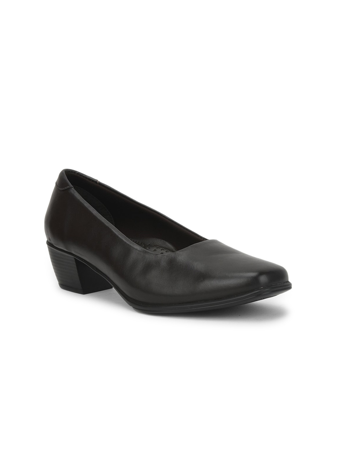 

Liberty Leather Work Block Pumps, Black