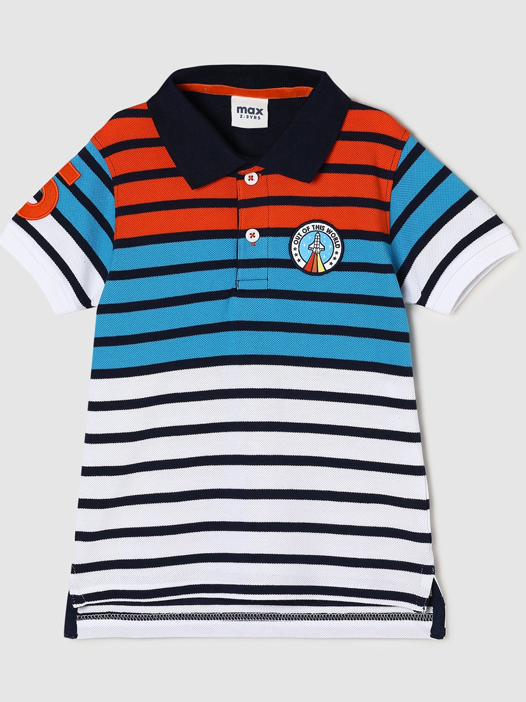 

max Boys Pure Cotton T-shirt, White