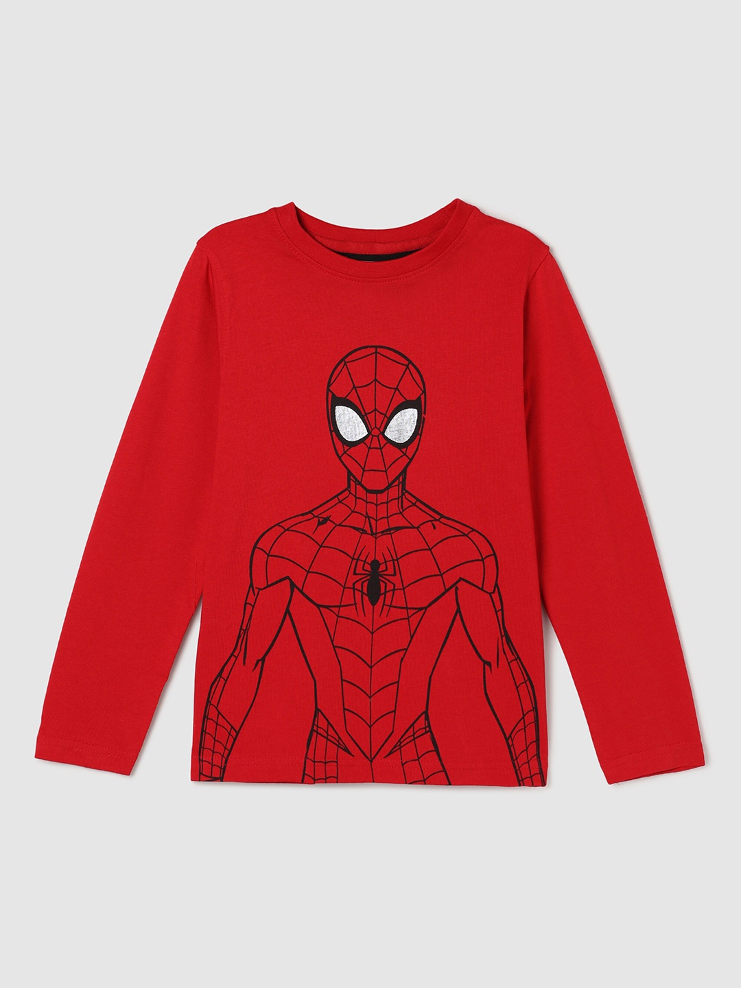 

max Boys Red Printed Pure Cotton T-shirt