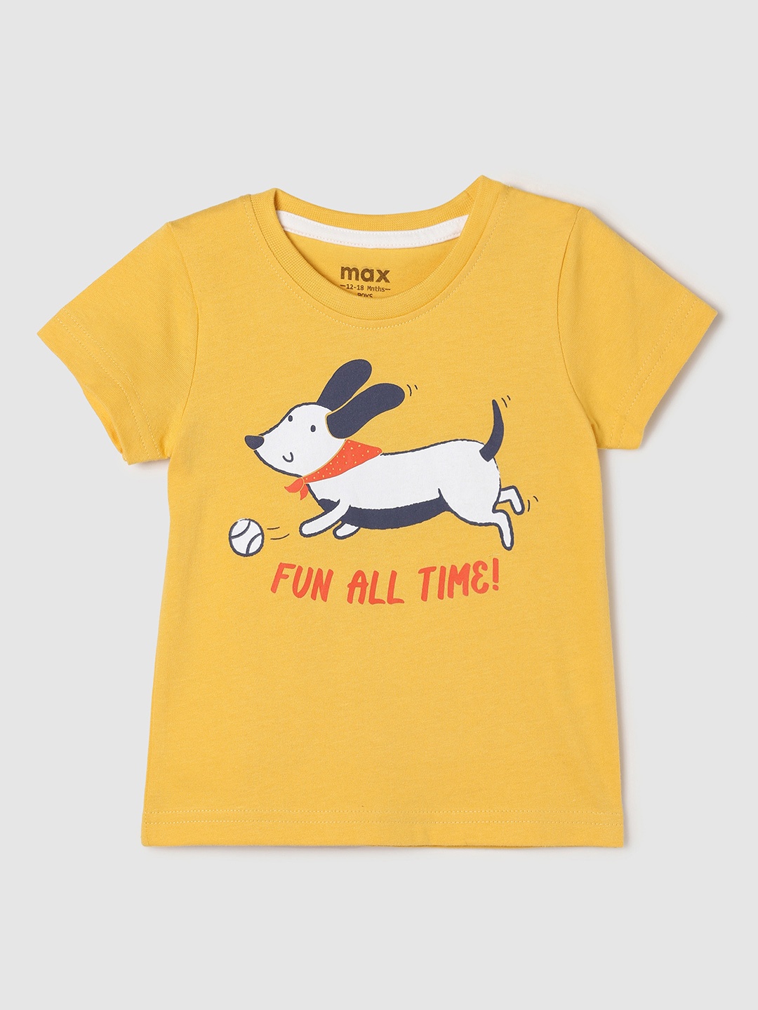 

max Boys T-shirt, Yellow