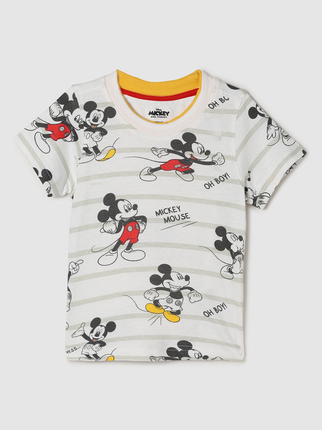 

max Boys Multicoloured Printed Pure Cotton Applique T-shirt, Multi