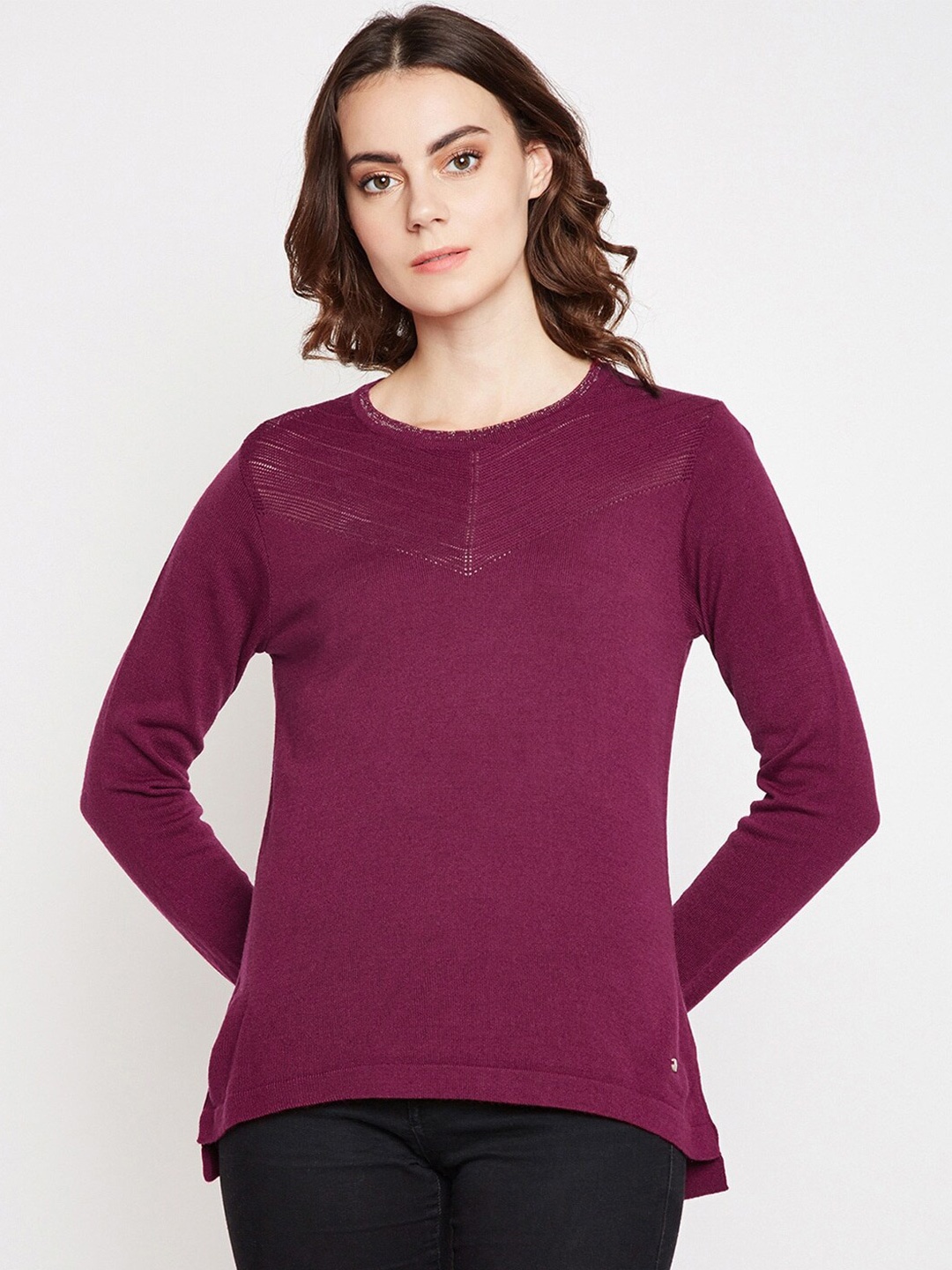 

Be Indi Purple Solid Top