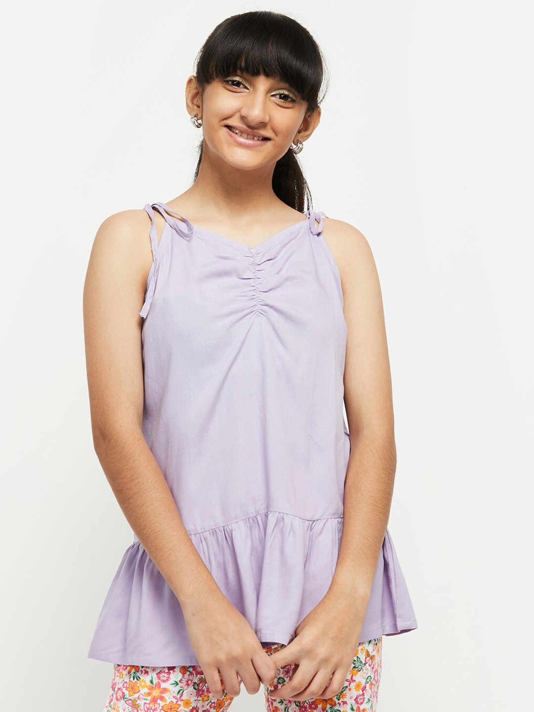

Max Girls Lavender A-Line Top