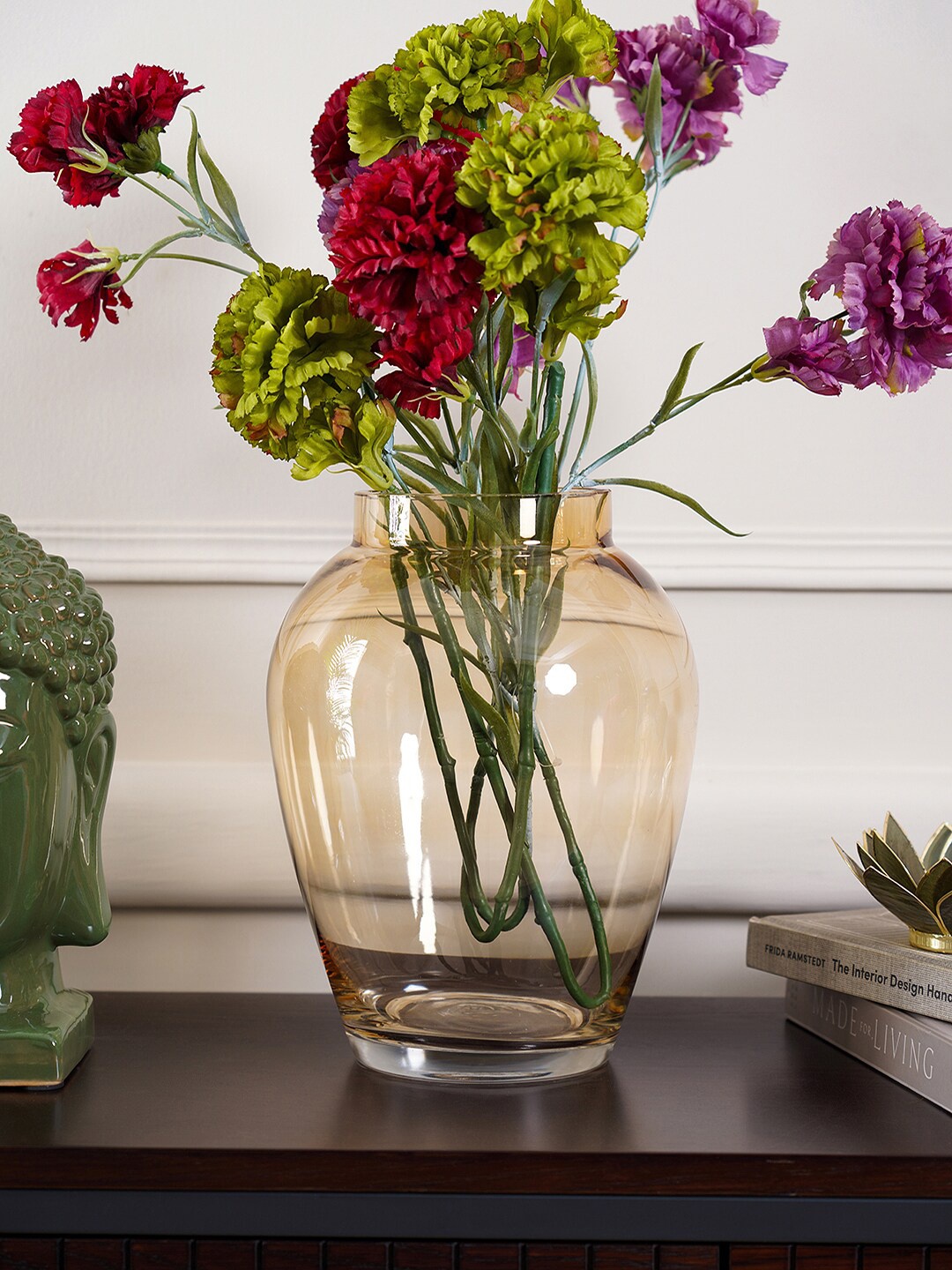 

Pure Home and Living Gold-Toned Solid Ginger Flower Vases