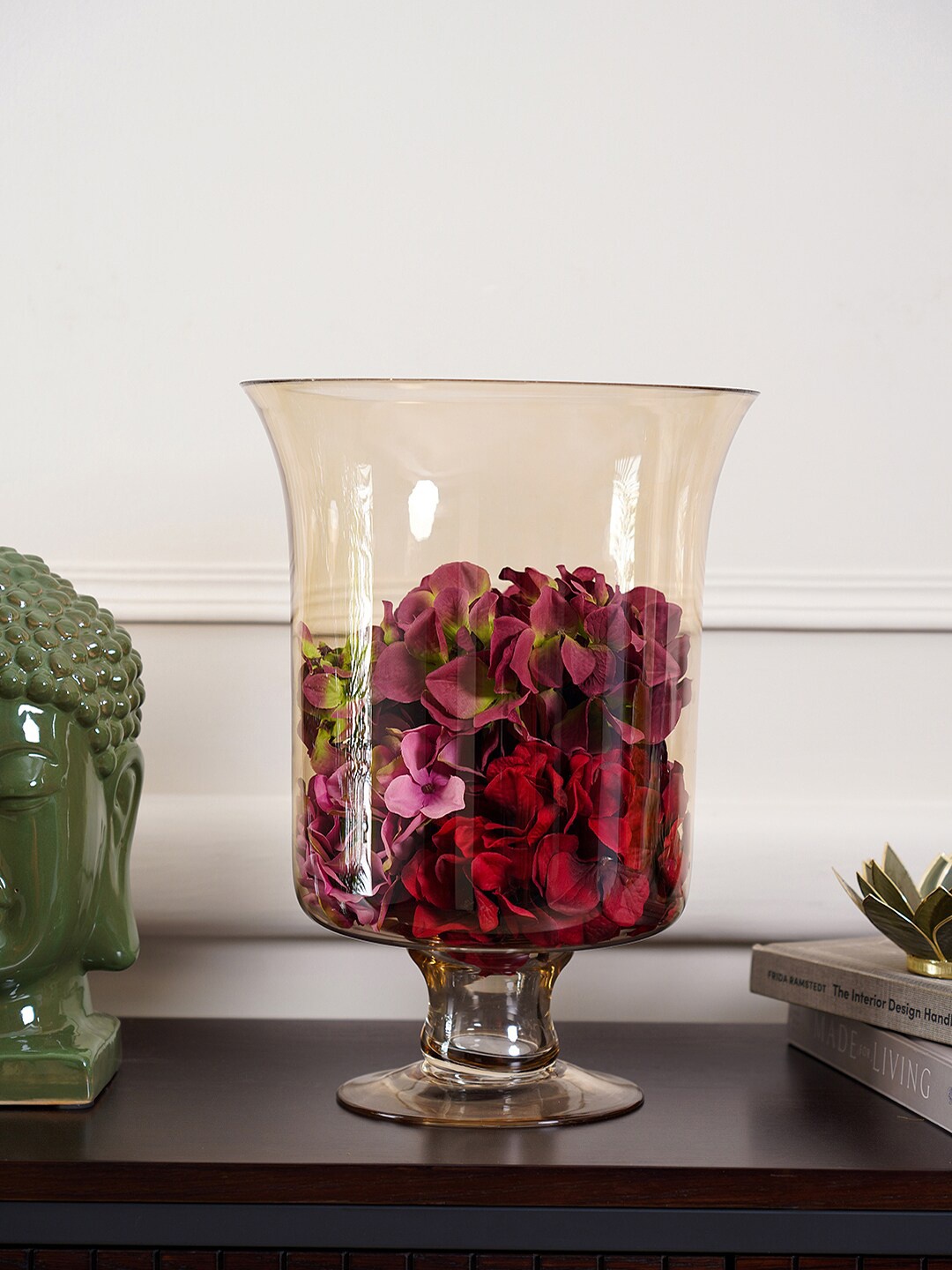 

Pure Home and Living Gold-Toned Solid Bell Shaped Flower Vase