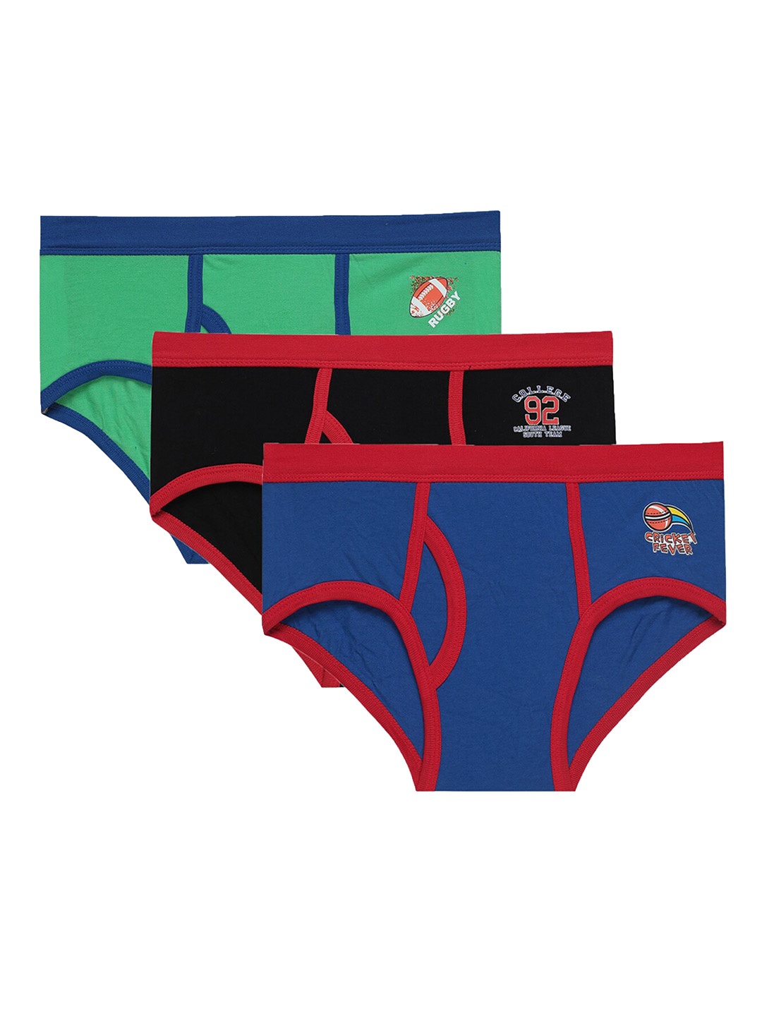 

Bodycare Kids Boys Pack Of 3 Assorted Cotton Basic Briefs KIA347-PK007