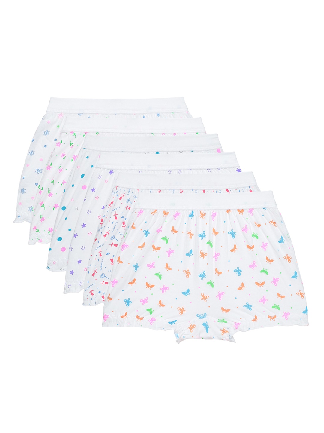 

Bodycare Kids Pack Of 6 Assorted Cotton Basic Briefs
