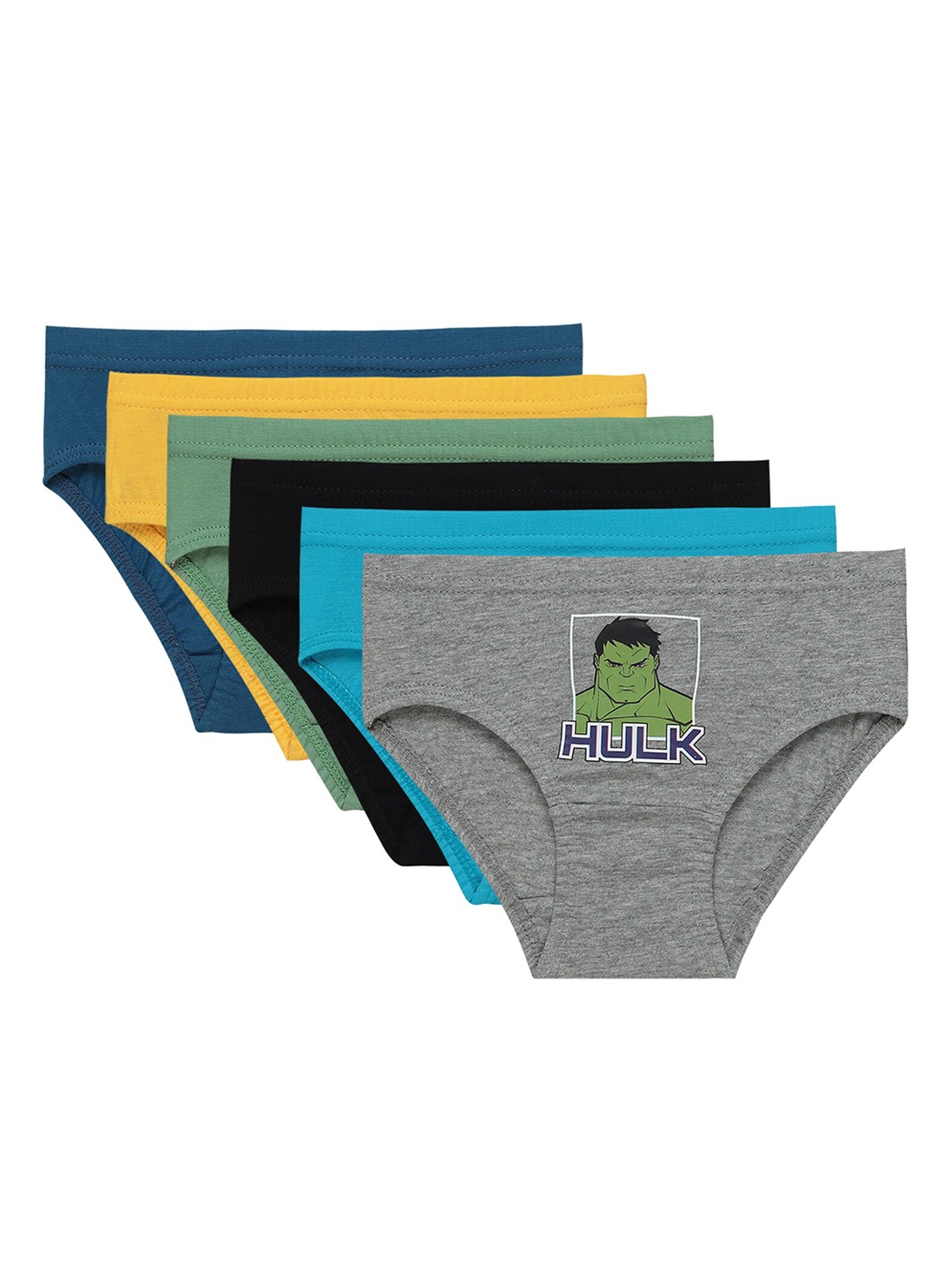 

Bodycare Kids Boys Pack Of 6 Assorted Avengers Cotton Basic Briefs