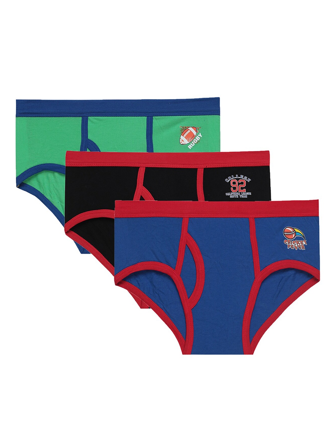 

Bodycare Kids Boys Pack Of 3 Assorted Cotton Basic Briefs