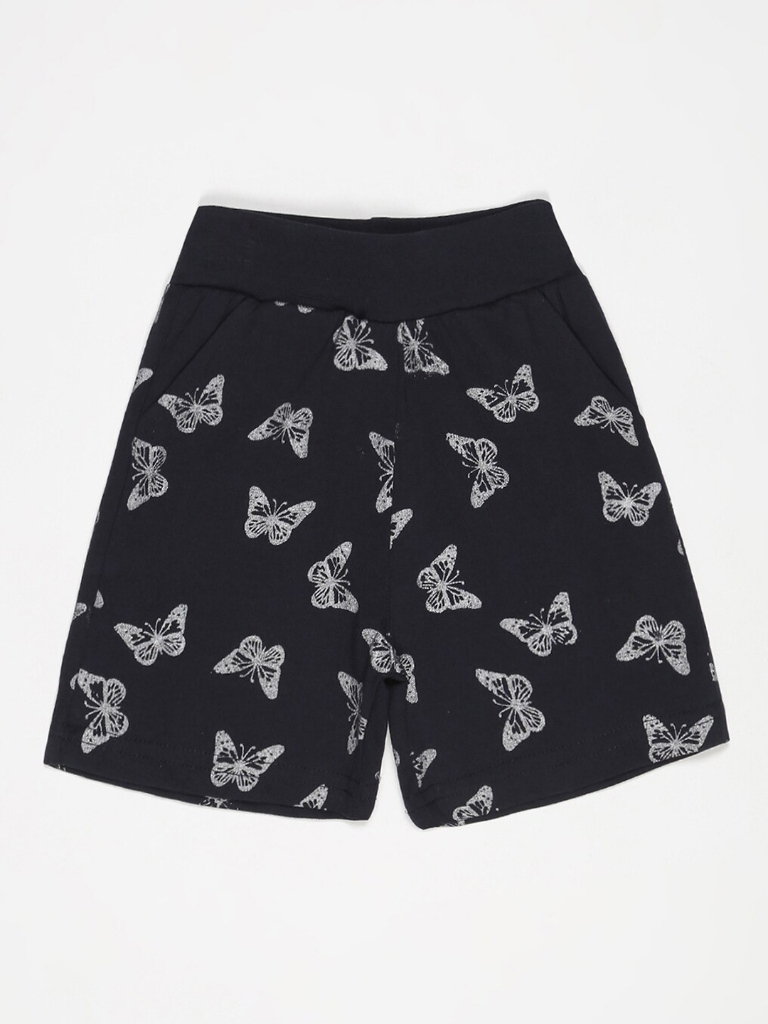 

V2 Value & Variety Girls Conversational Printed Shorts, Black