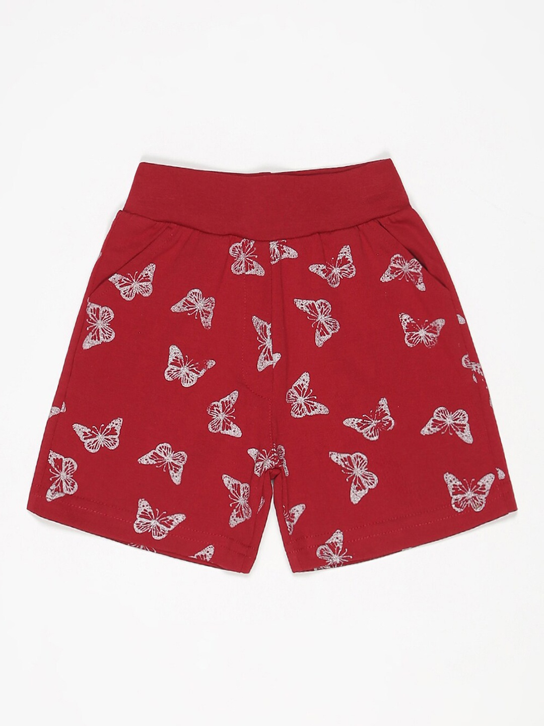 

V2 Value & Variety Girls Printed Shorts, Maroon