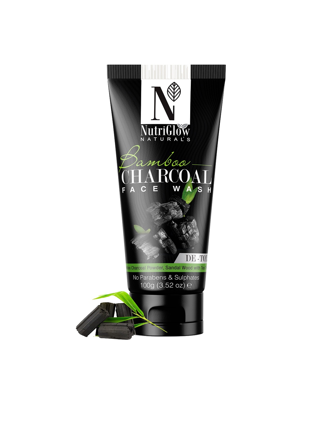 

NutriGlow Bamboo Charcoal Face Wash 100g, Multi