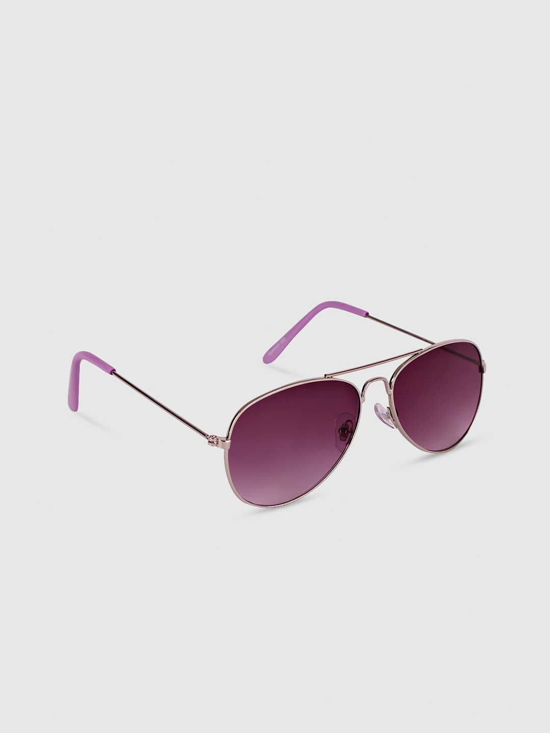 

DukieKooky Purple Lens & Rose Gold-Toned Sunglasses with UV Protected Lens DKSG358A