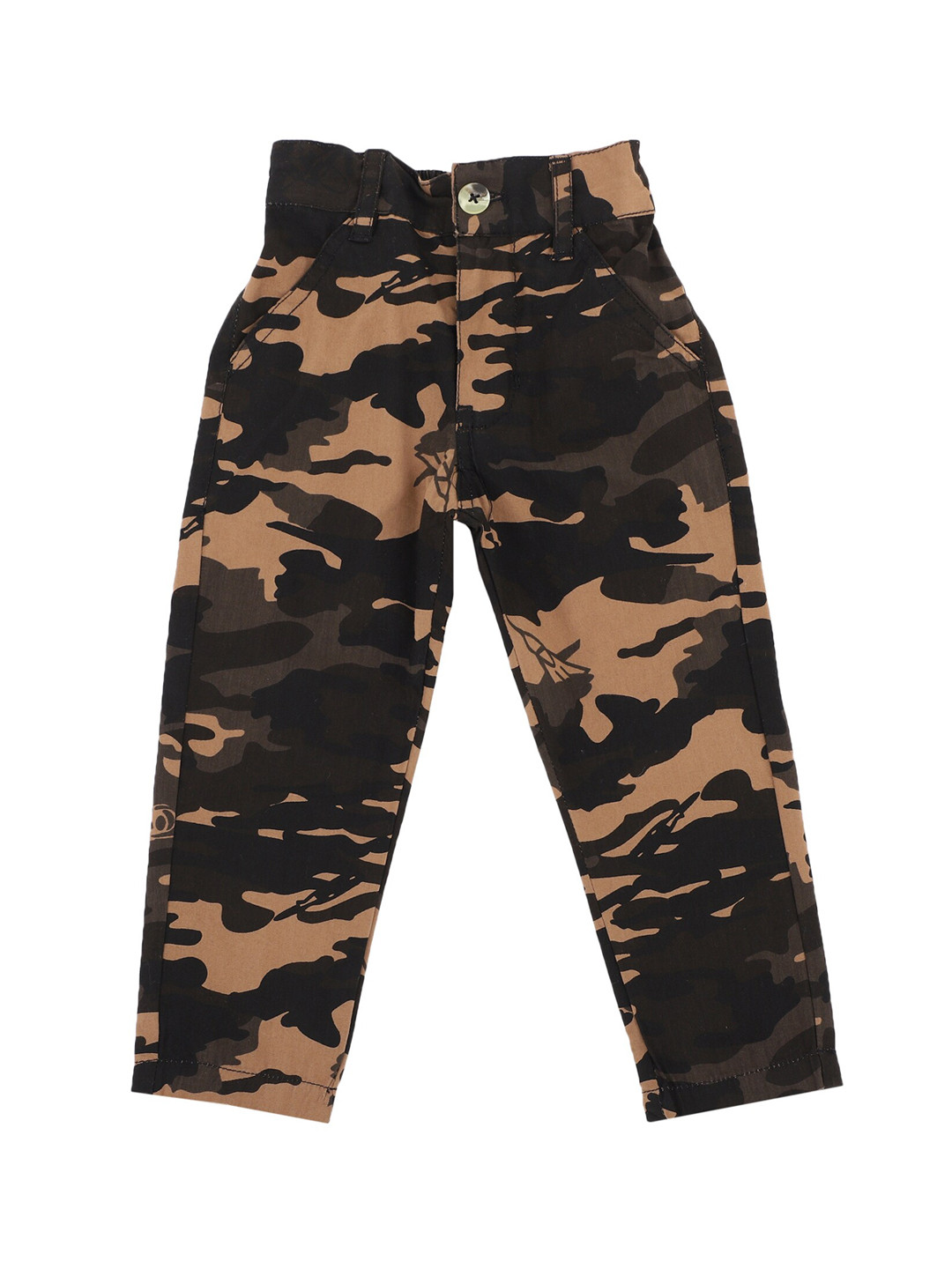 

Bodycare Kids Boys Brown & Beige Printed Cotton Lounge Pants