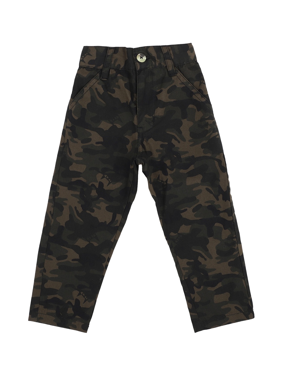 

Bodycare Kids Boys Green Camouflage Printed Trousers