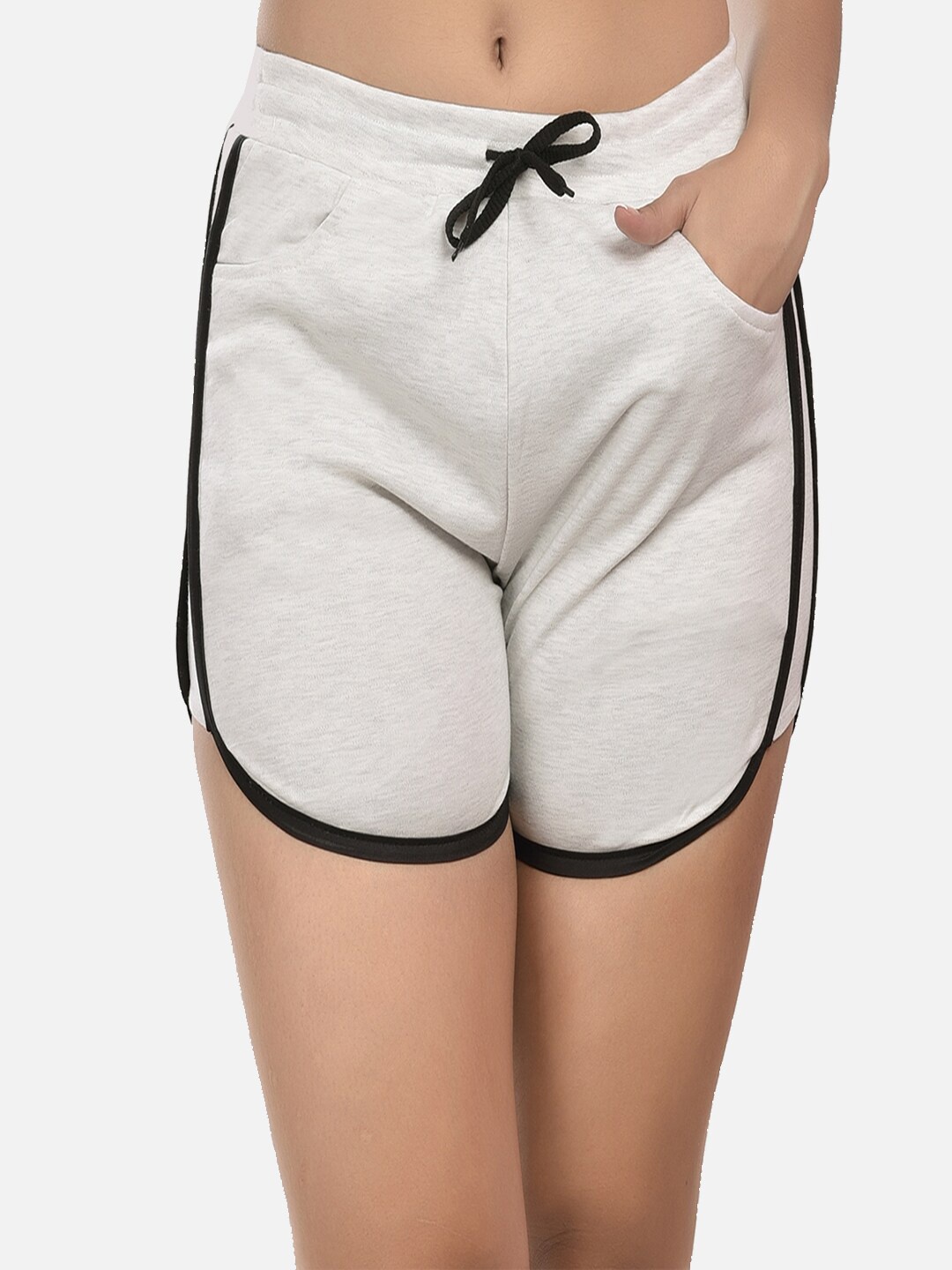 

StyFun Women High-Rise Running Shorts, Grey