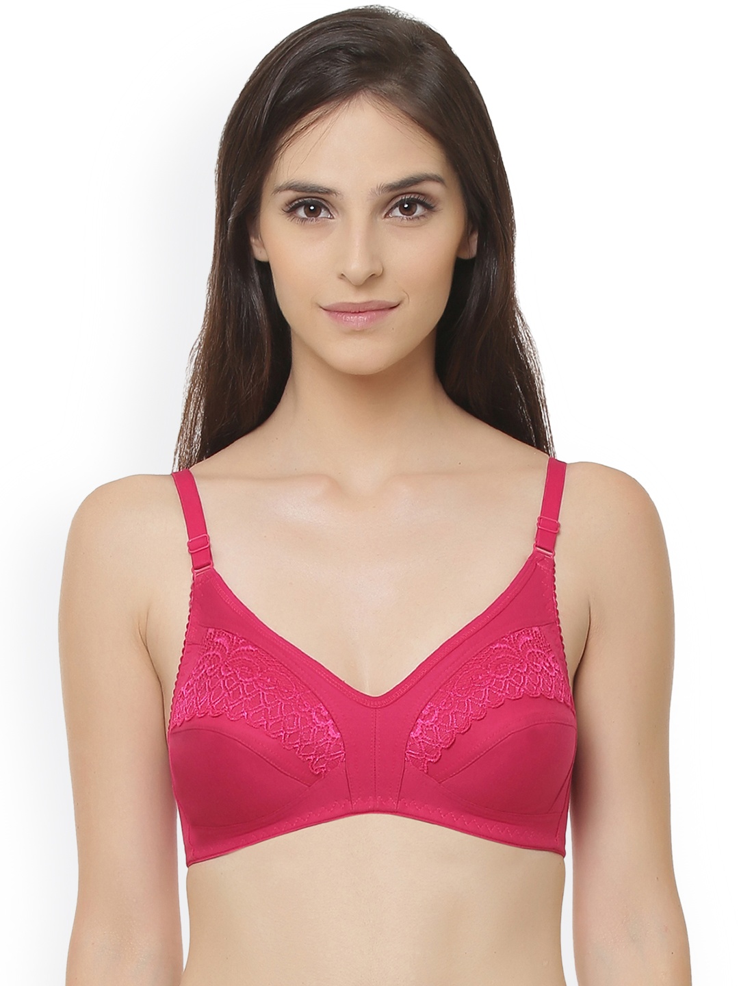 

Clovia Non-Wired Non-Padded Full Cup Bra, Pink