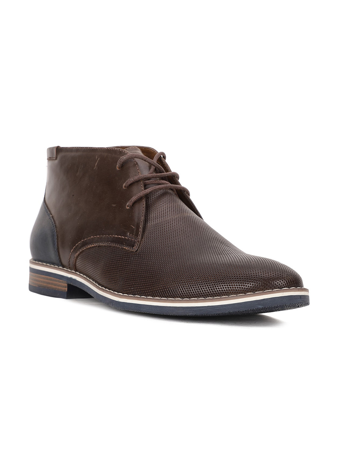 

Bata Men Brown Textured Regular Boots