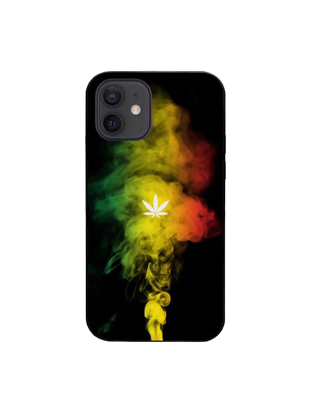 

Bewakoof Black & Green Glowing Rasta LED iPhone 12 Phone Case