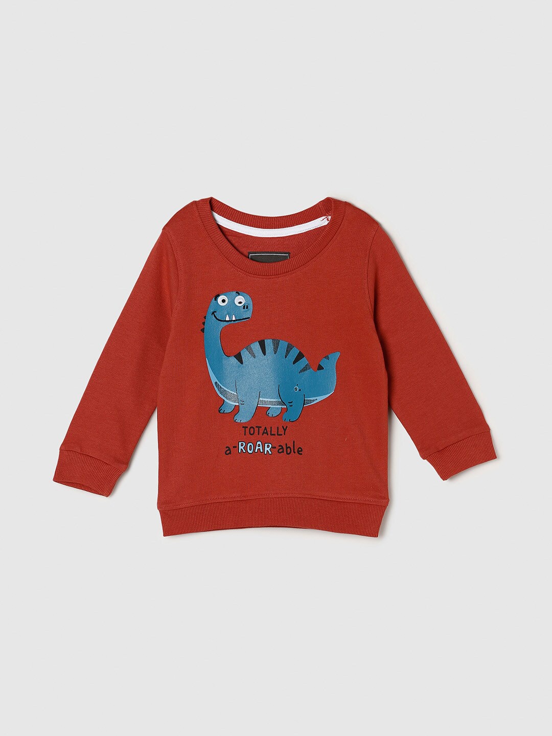 

max Boys Coral Typography Printed Sweatshirt