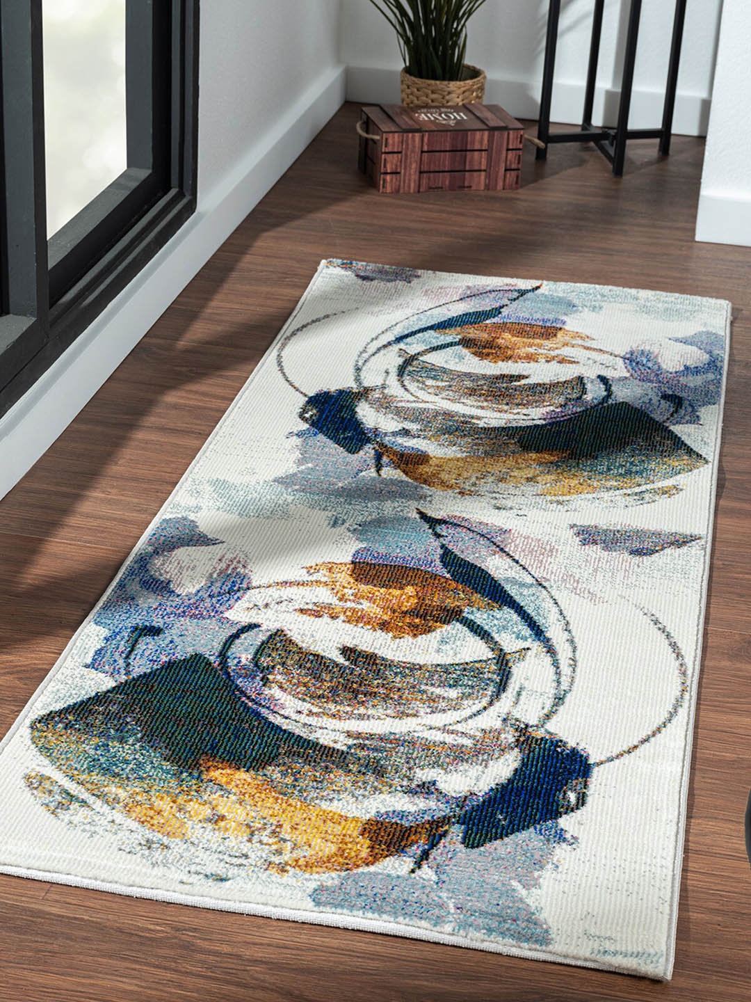 

OBSESSIONS Cream Cream Abstract Bedside Runners