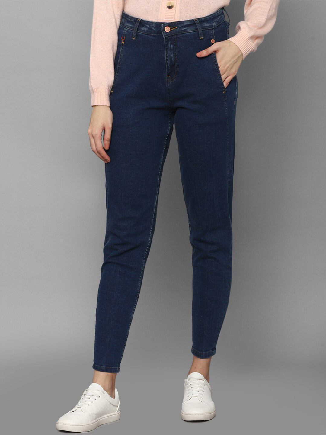 

Allen Solly Woman Women Navy Blue Jeans