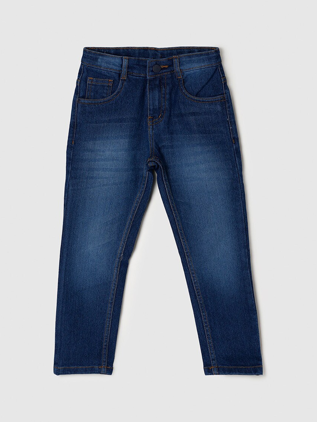 

max Boys Blue Heavy Fade Jeans