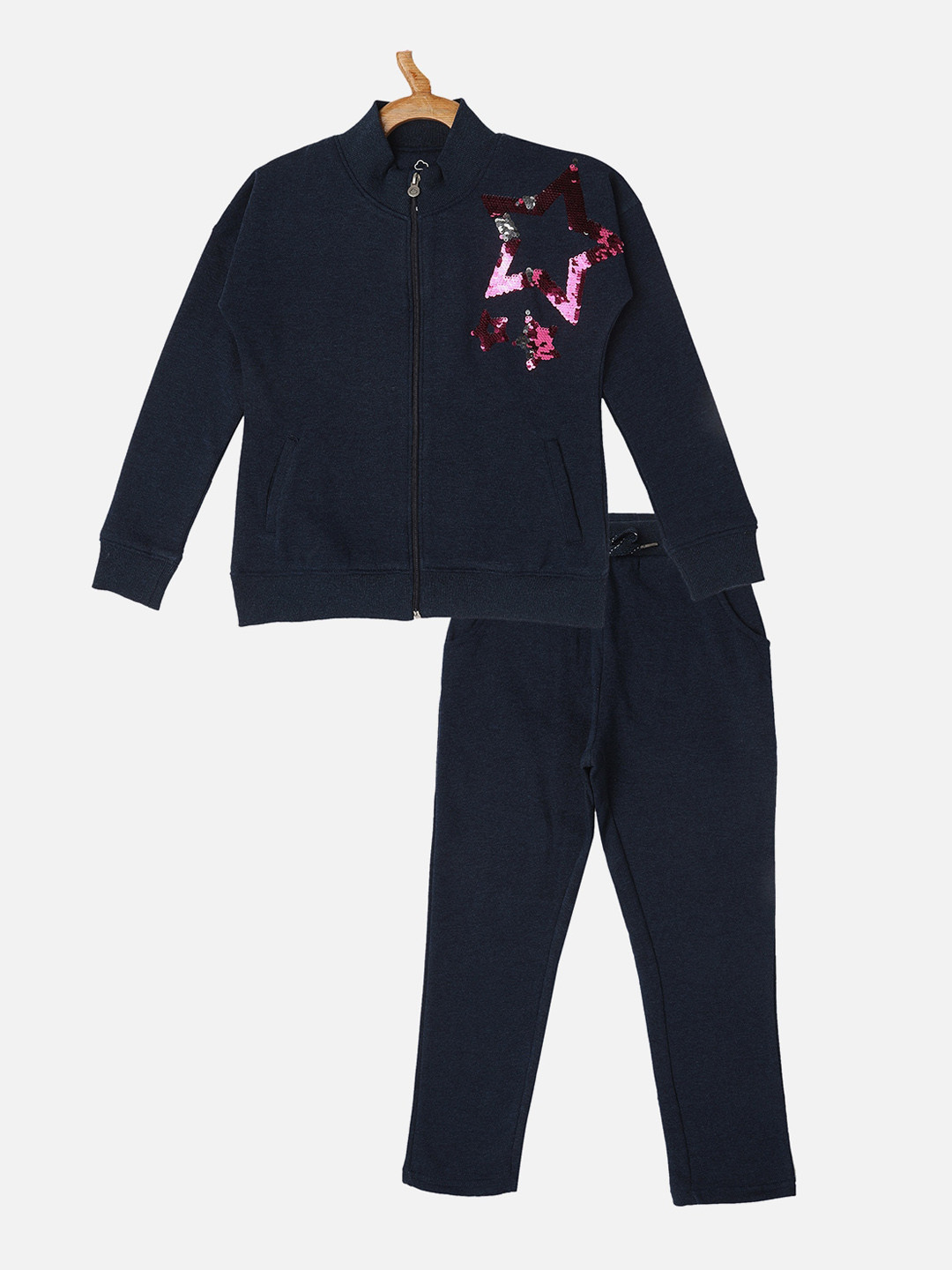 

Sweet Dreams Girls Navy Blue Embellished Tracksuits