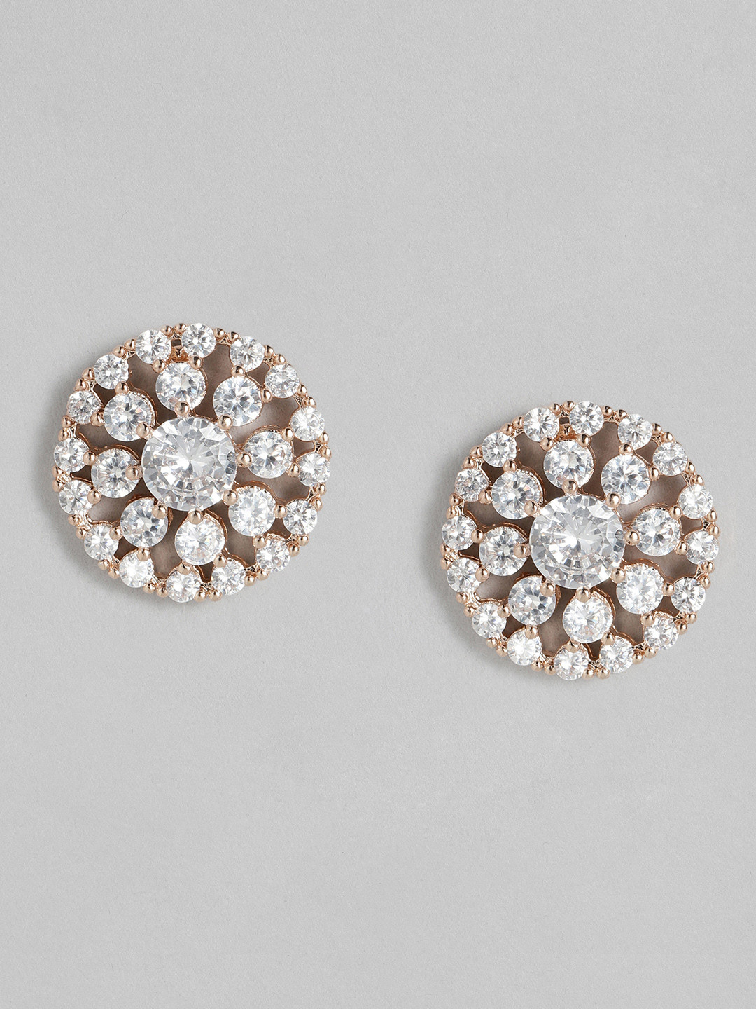 

Peora Rose Gold-Plated Floral Studs