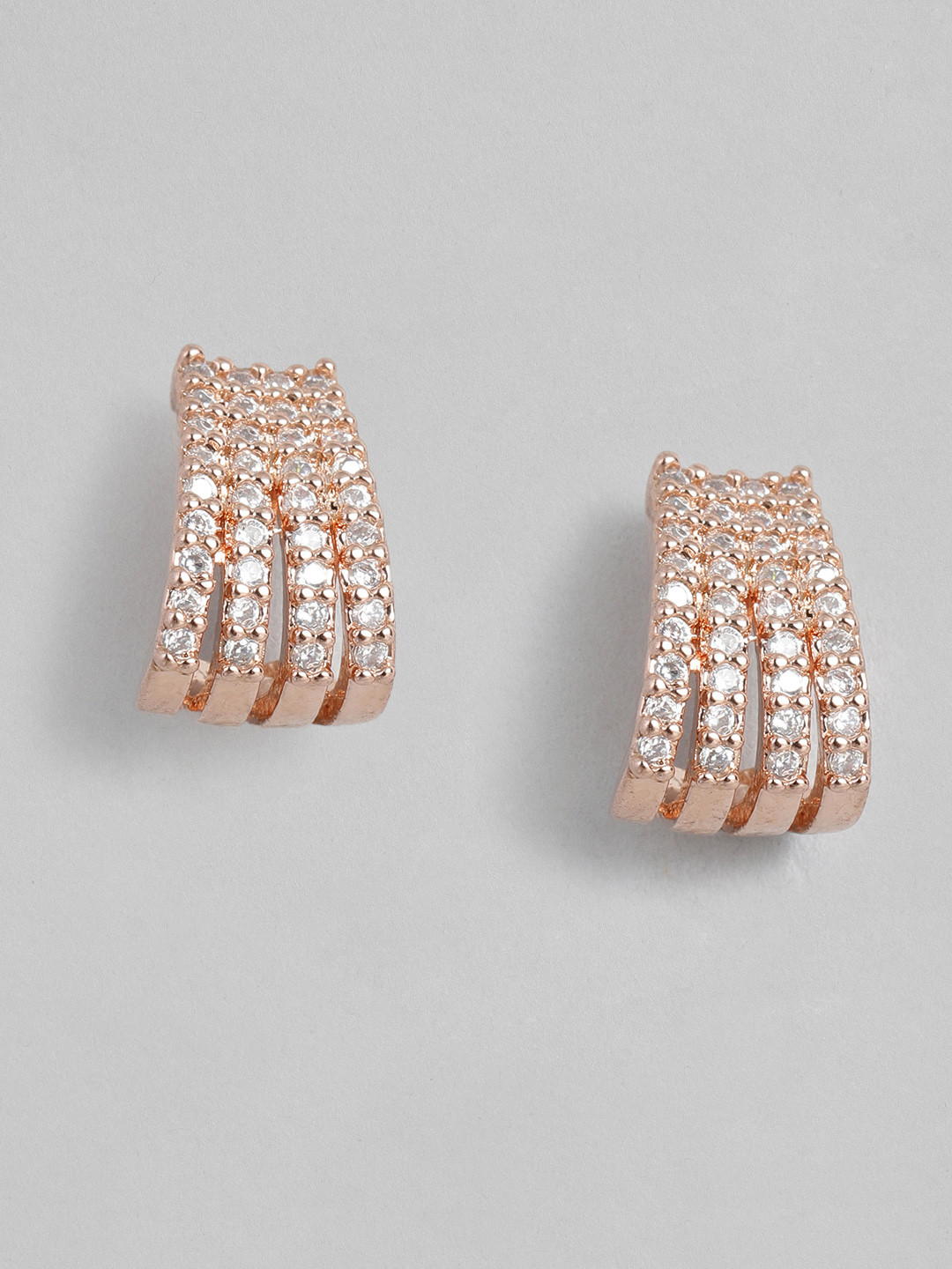 

Peora Rose Gold-Plated Contemporary Studs