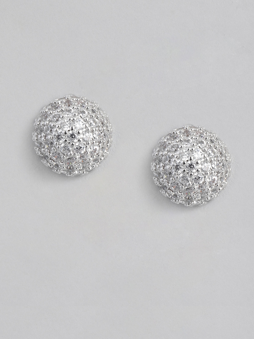 

Peora Silver Plated Circular Studs