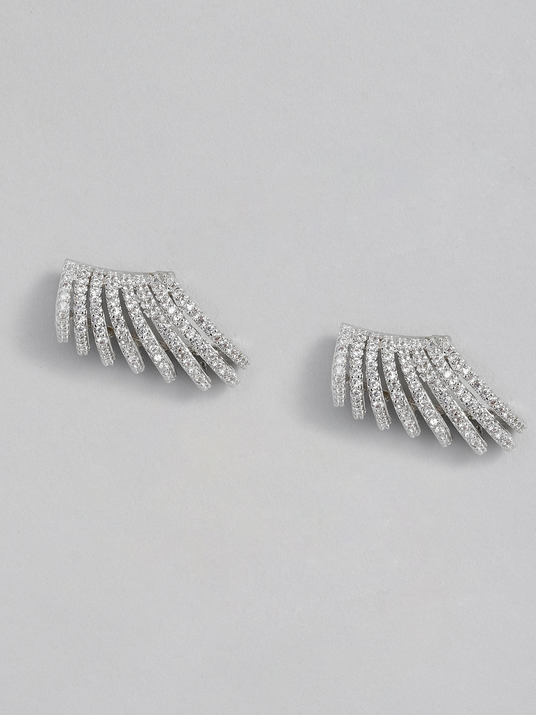 

Peora Silver-Plated Contemporary Studs Earrings
