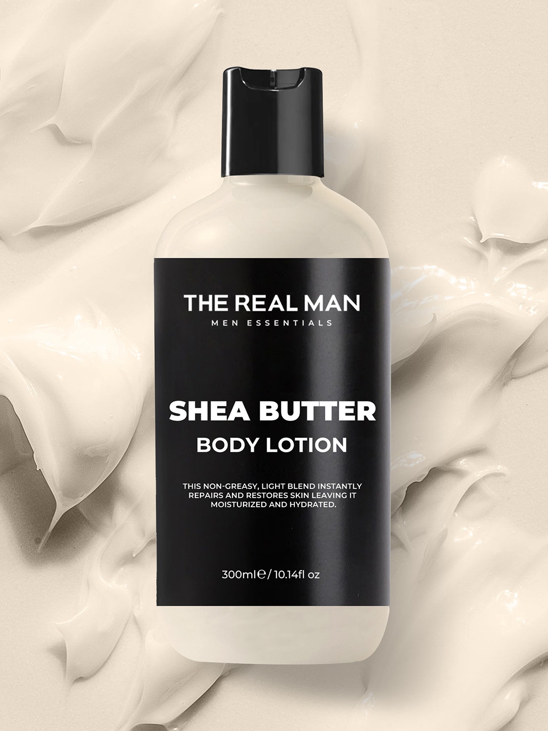 

THE REAL MAN Shea Butter Body Lotion 300ml, Cream