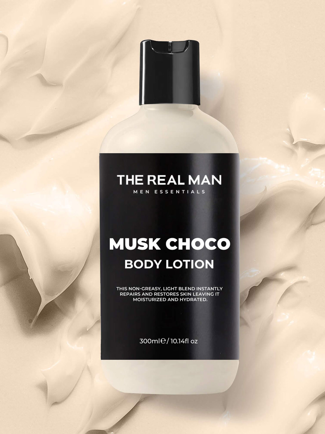

THE REAL MAN Musk Choco Body Lotion 300ml, Beige