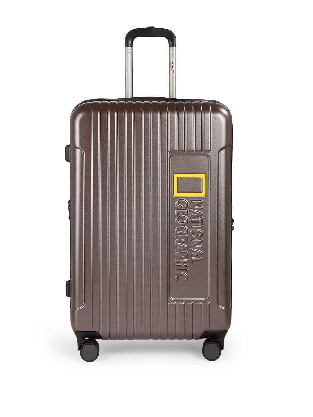 

National Geographic Canyon Textured Large Hard Trolley Bag, Metallic