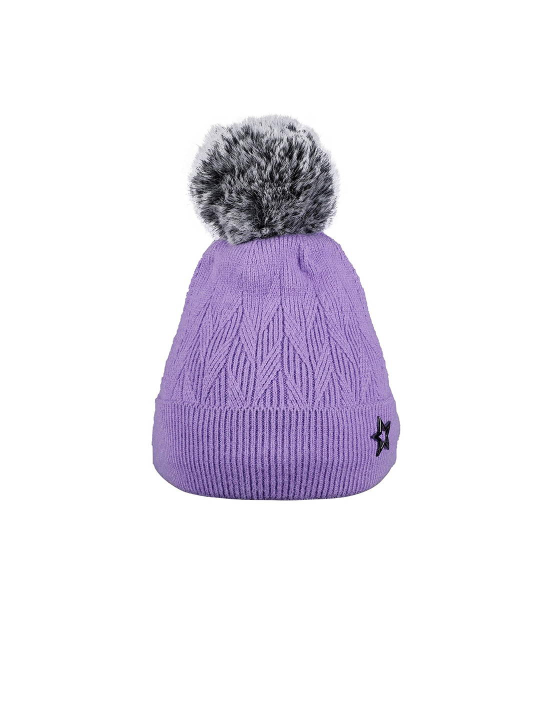 

LOOM LEGACY Women Purple Acrylic Wool Beanie