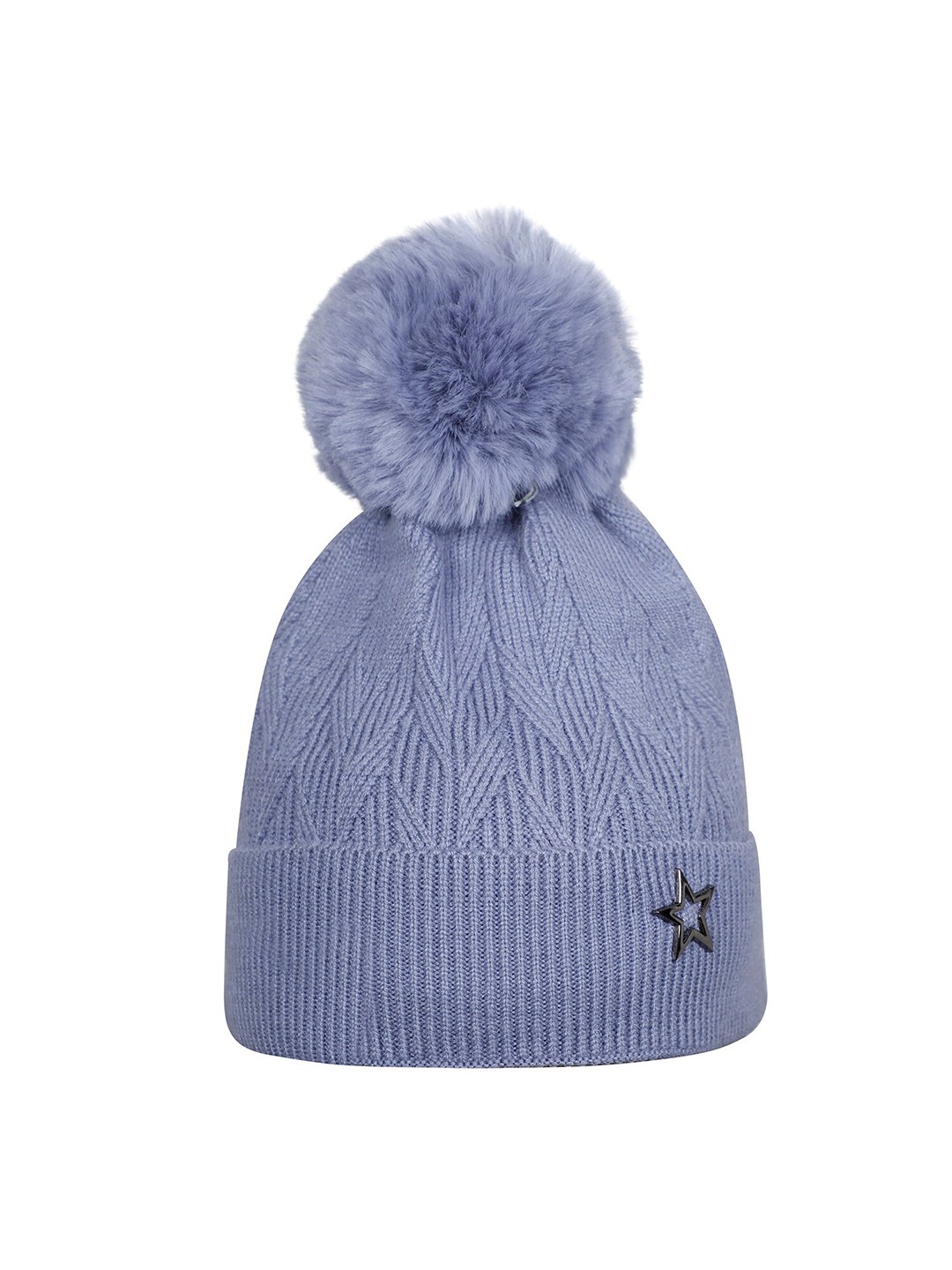 

LOOM LEGACY Women Mauve Acrylic Wool Beanie