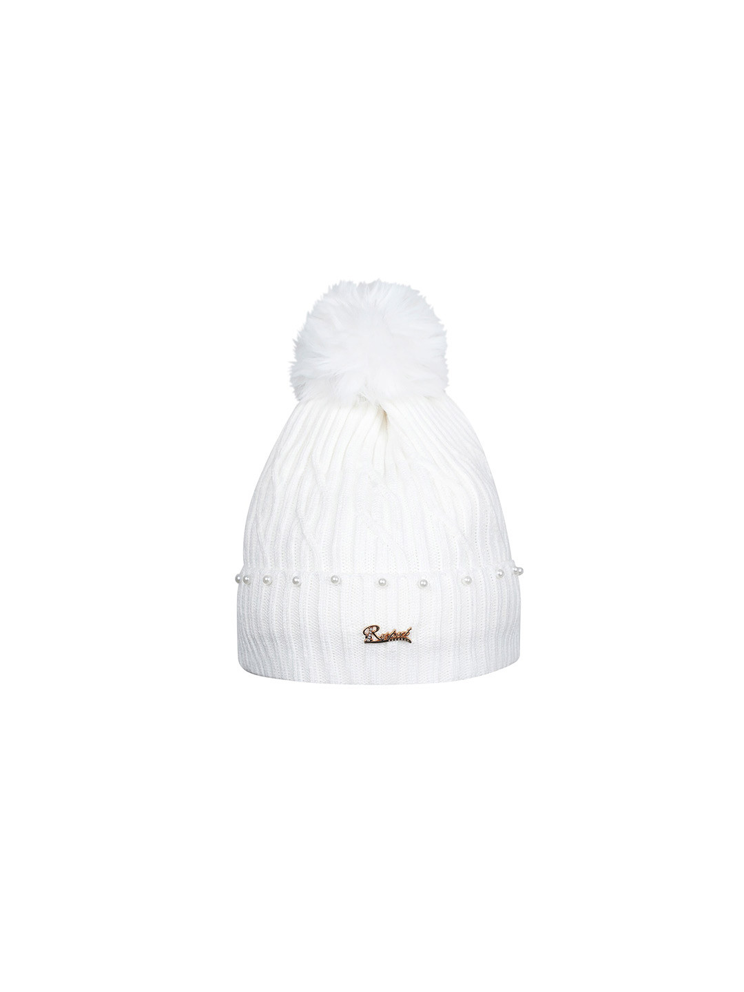 

LOOM LEGACY Women White Acrylic Wool Beanie