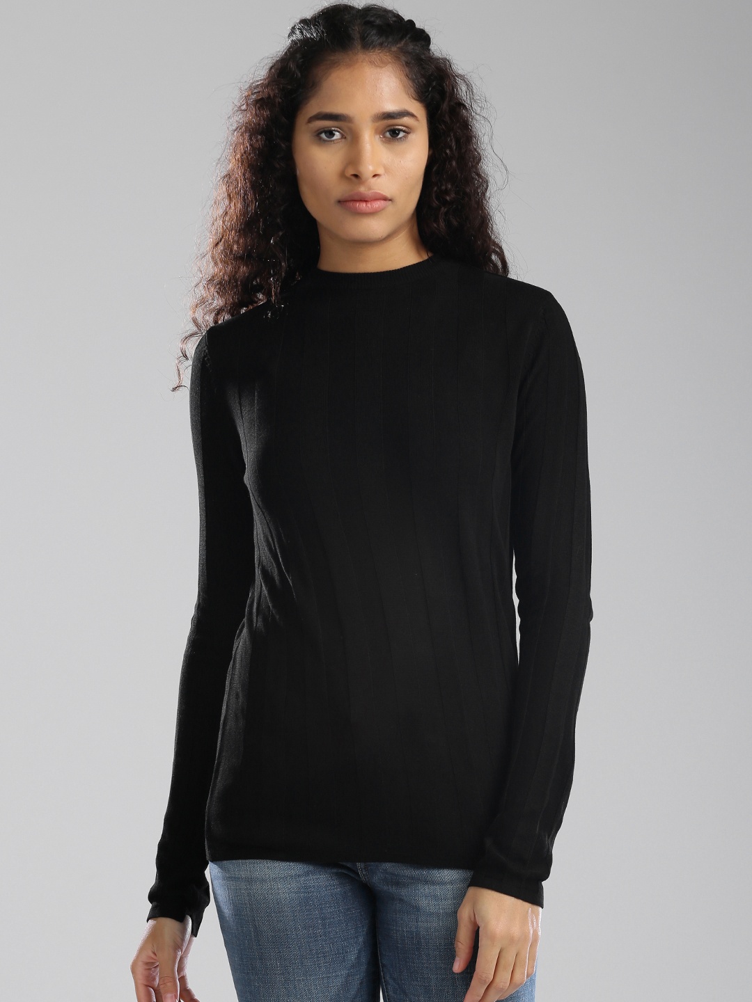 

Levis Women Black Striped Top