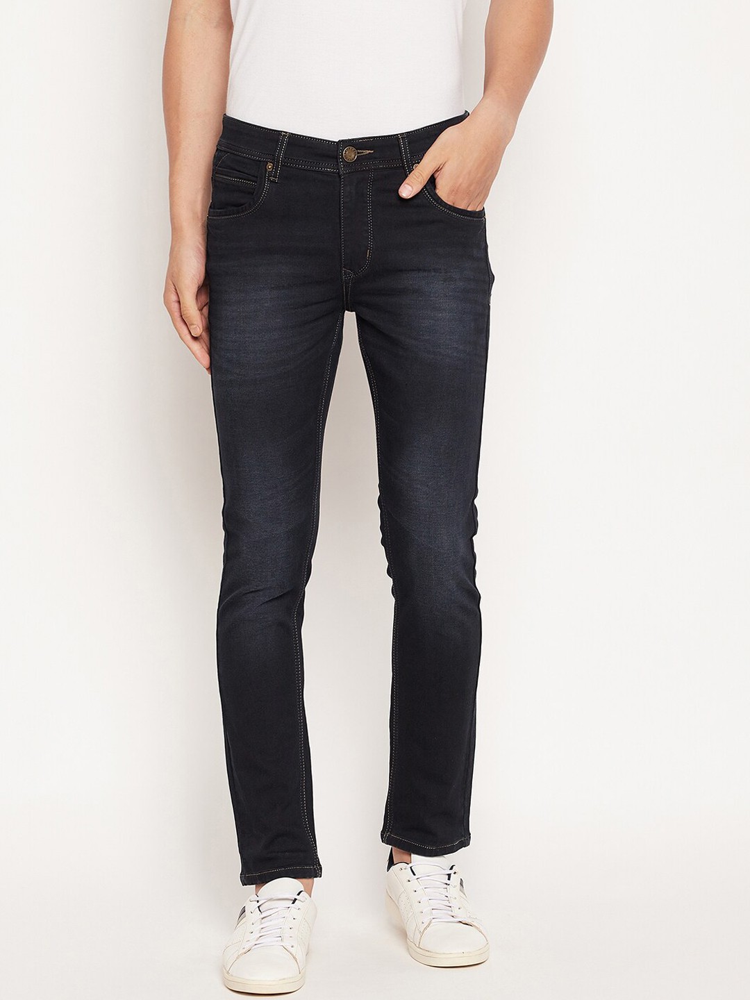 

Duke Men Black Slim Fit Light Fade Stretchable Jeans