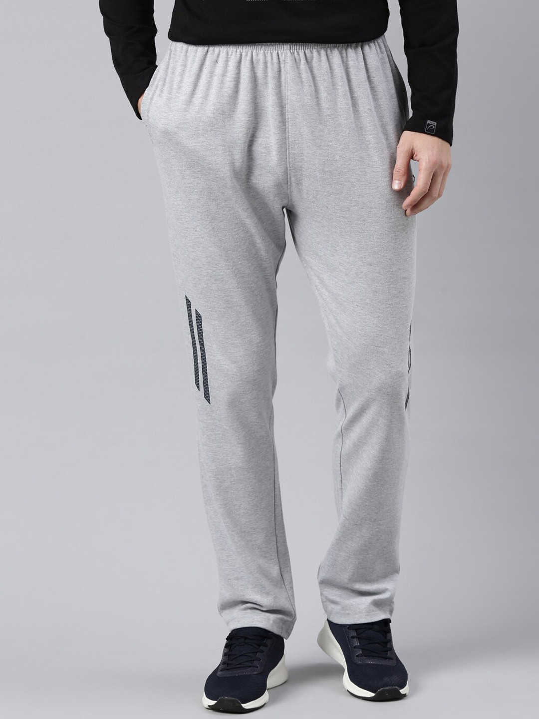

Proline Active Men Grey Solid Cotton Track Pants