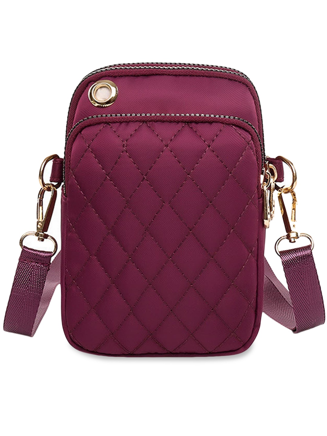 

Diva Dale Women Purple Textured Quilted Bucket Sling Bag