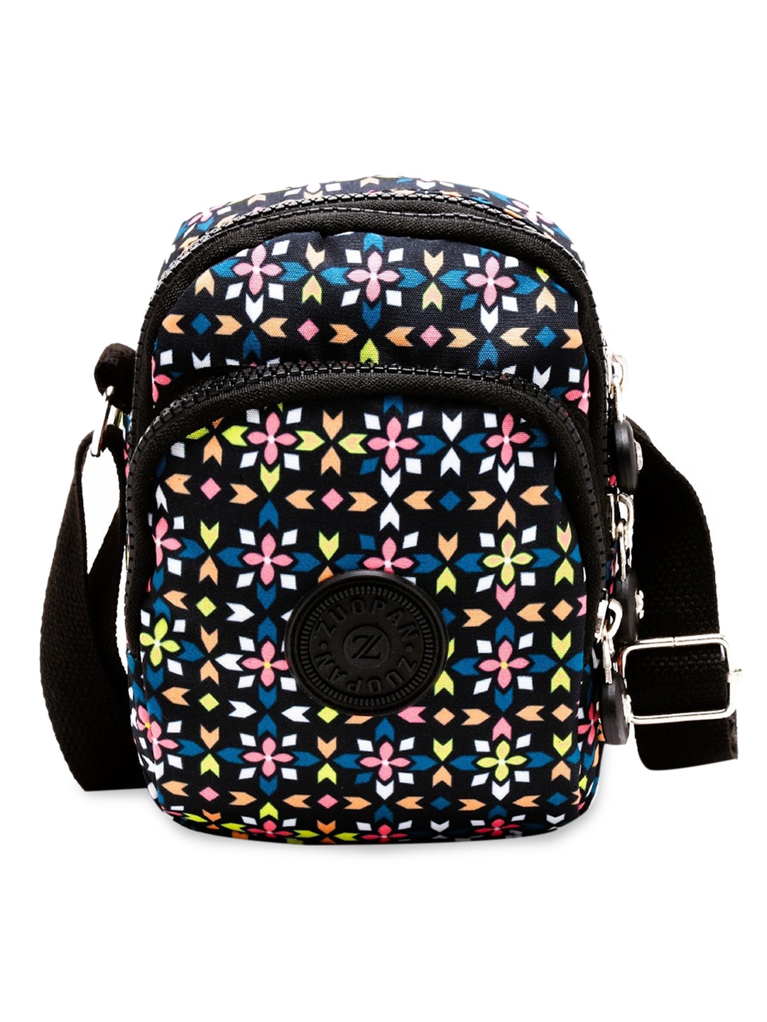 

Diva Dale Women Black Floral Printed Structured Sling Bag